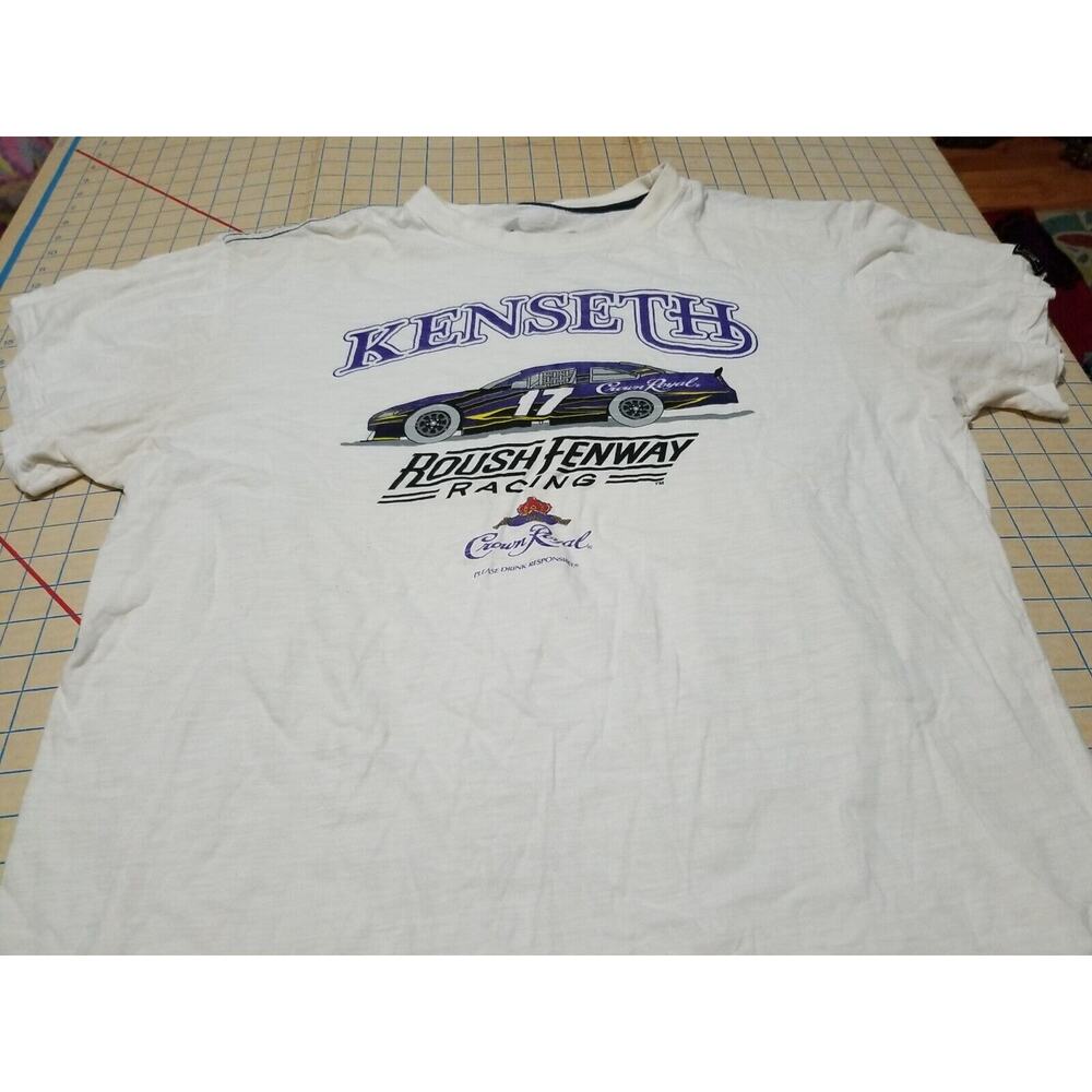 Matt Kenseth Nascar Size 2xl‎ 17 White Tshirt Crown royal Fenway Racing 29x23